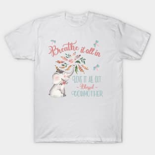 Blessed Godmother T-shirts - Whimsical Elephant Gifts T-Shirt